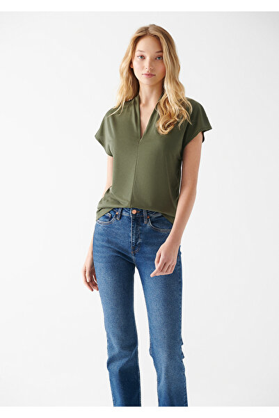 Mavi Χακί T-Shirt Slim Cut 1611141-71551