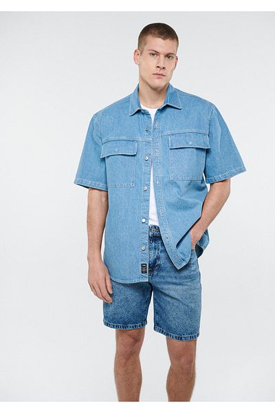 Mavi Indigo τζιν πουκάμισο Loose Fit / Loose Fit 0210507-18790