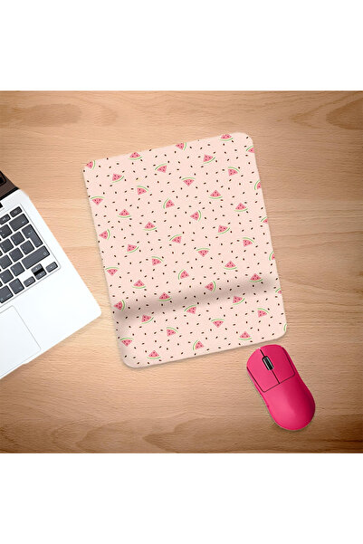 UcuruStore Μικρό ορθογώνιο mouse pad με σχέδιο καρπούζι και σπόρους, με υποστ...