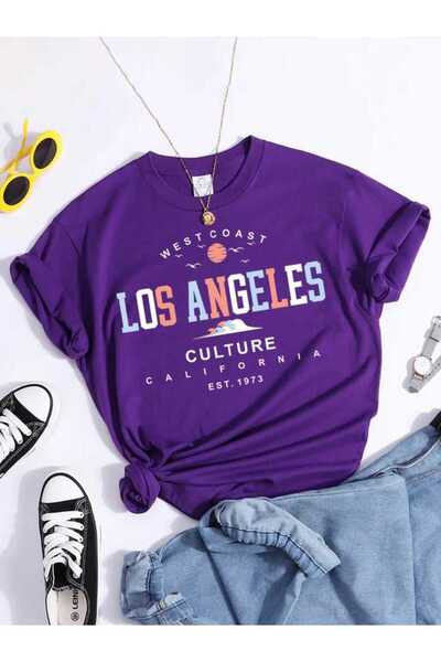 MAGORS STIL-X LOS ANGELES PRINTED CREW λαιμόκοψη, 100% ΒΑΜΒΑΚΙ, OVERSIZE, ΓΥΝ...