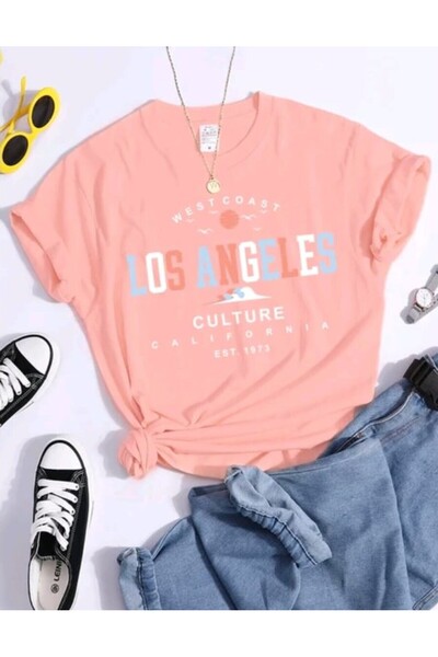 MAGORS STIL-X LOS ANGELES PRINTED CREW λαιμόκοψη, 100% ΒΑΜΒΑΚΙ, OVERSIZE, ΓΥΝ...