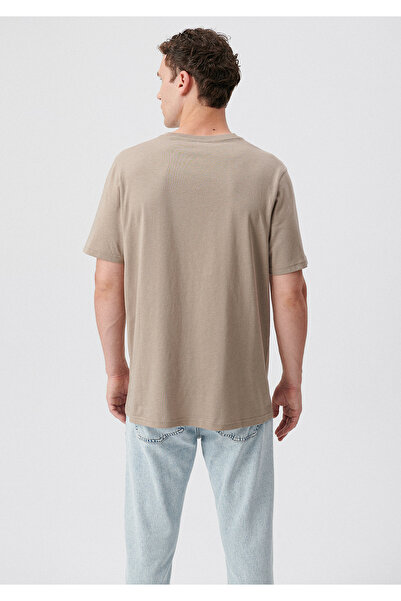 Mavi Μπλουζάκι με στάμπα καφέ κανονική εφαρμογή / κανονική κοπή 0611684-82362