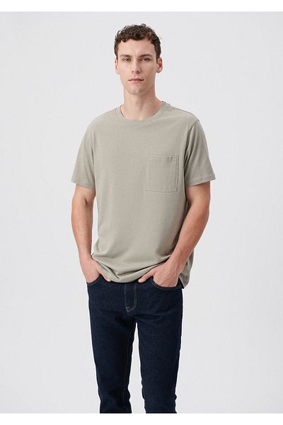 Mavi Braunes Basic-T-Shirt mit Rundhalsausschnitt, reguläre Passform / normaler Schnitt 0611594-70352