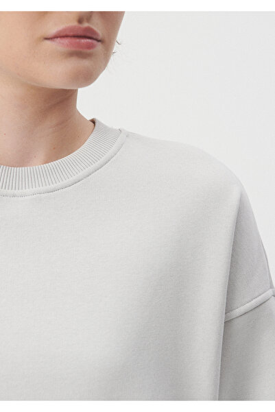 Mavi Bisiklet Yaka Gri Basic Sweatshirt 1611769-70074