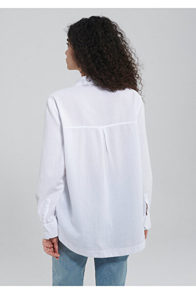 Mavi Beyaz Gömlek Loose Fit / Bol Rahat Kesim 1210701-70057