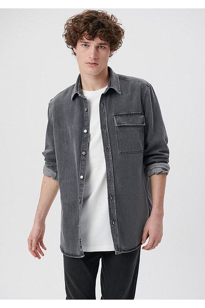 Mavi Gray Denim Shirt Regular Fit / Normal Cut 0210971-900