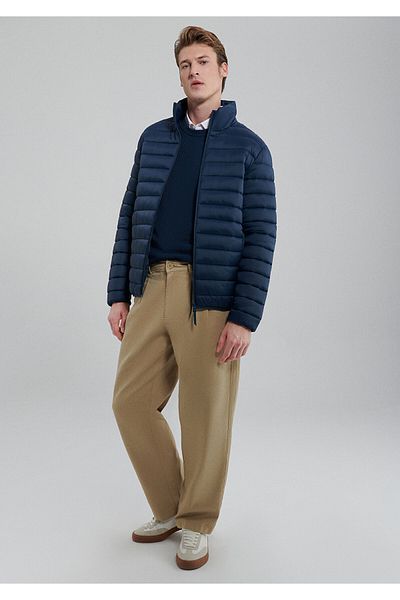 Mavi Ανδρικό παλτό με γιακά Navy Blue Puffer 0110016 -80790