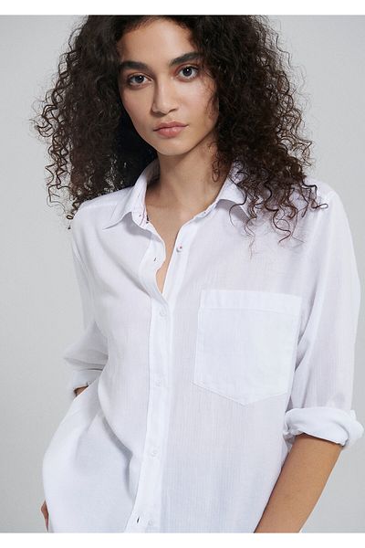 Mavi White Shirt Loose Fit / Loose Relaxed Fit1210701-70057