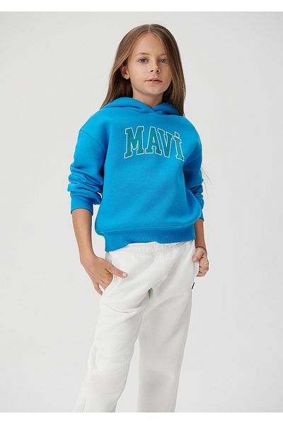Mavi Logo Printed Hooded Sweatshirt 7610035-70880
