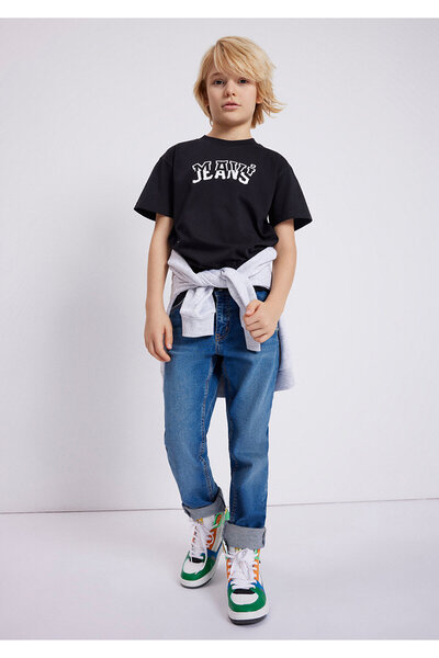 Mavi Logo Printed Black T-Shirt Regular Fit / Regular Fit6610191-900