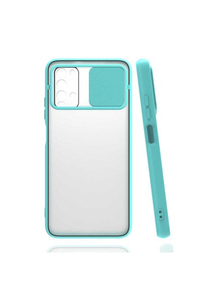 kilifone Xiaomi Redmi 9t - Case Slide Sliding Back Frosted Cover the Lens