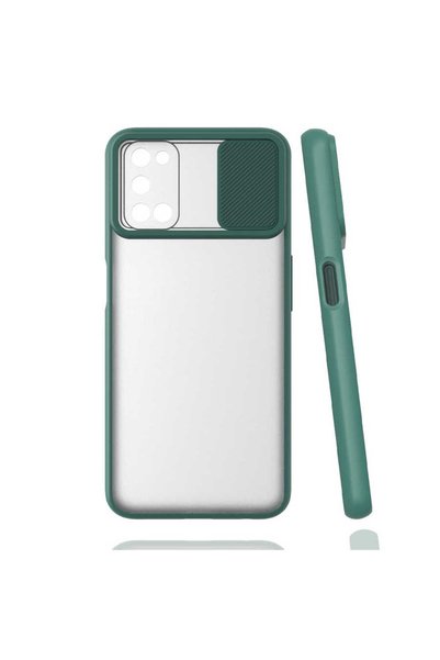 kilifone Oppo A52 - Case Slide Sliding Back Frosted Cover the Lens