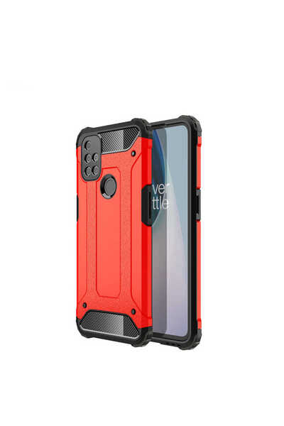 kilifone One Plus Nord N10 5G - غطاء عسكري مزدوج الطبقات مدرع للصدمات