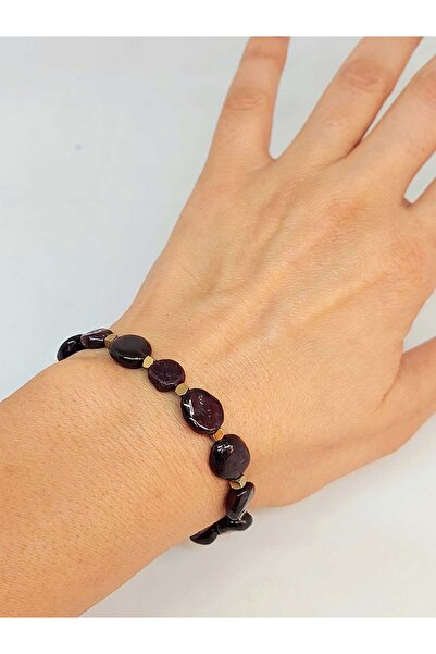 Yasamtohumu Lal (Granate) (Garnet) Stone Design Bracelet (47100)
