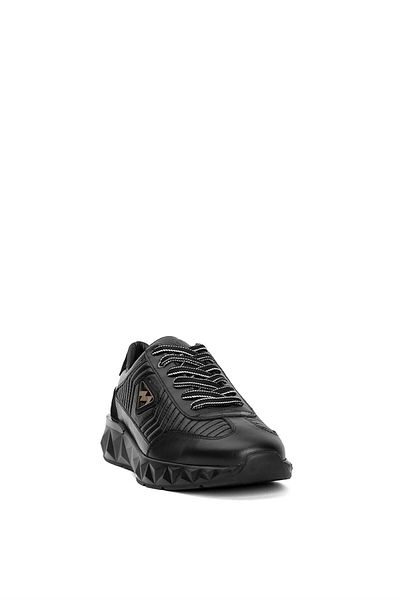 MARCOMEN 19498 Black Men's Genuine Leather Casual Shoes