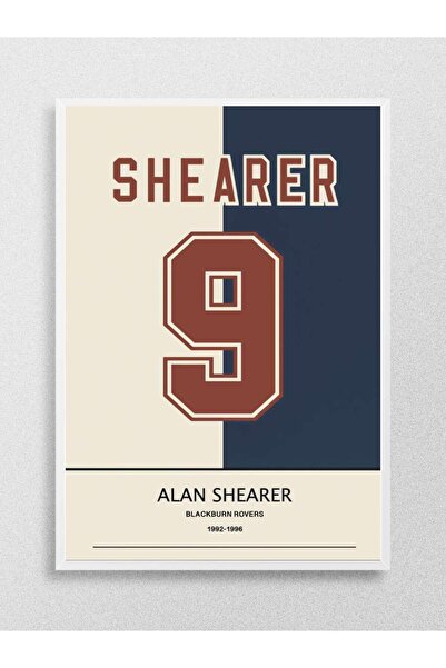 Mudi Store Alan Shearer Futbol Poster Çerçevesiz Yüksek Kalite Futbolcu Duvar Poster