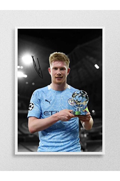 Mudi Store Kevin De Bruyne Futbol Poster Çerçevesiz Yüksek Kalite Futbolcu Duvar Poster