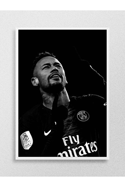 Mudi Store Neymar Futbol Poster Çerçevesiz Yüksek Kalite Futbolcu Duvar Poster