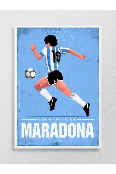 Mudi Store Diego Maradona art print Futbol Poster Çerçevesiz Yüksek Kalite Fu...