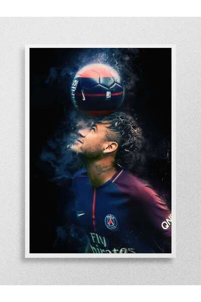 Mudi Store Neymar Jr Futbol Poster Çerçevesiz Yüksek Kalite Futbolcu Duvar Poster