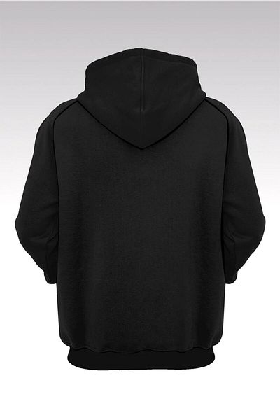Khione Hanorac oversize unisex cu glugă - Imprimat în alb