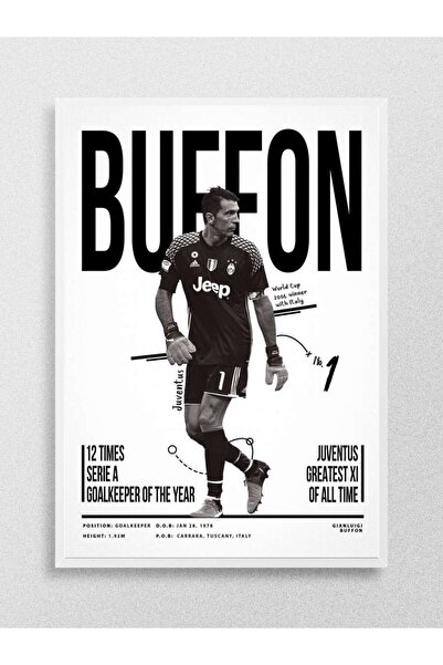 Mudi Store Gianluigi Buffon 1 Futbol Poster Çerçevesiz Yüksek Kalite Futbolcu...