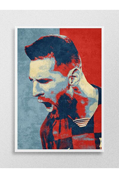 Mudi Store messi Futbol Poster Çerçevesiz Yüksek Kalite Futbolcu Duvar Poster