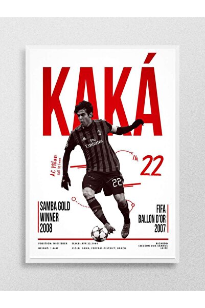 Mudi Store Kaka 22 Futbol Poster Çerçevesiz Yüksek Kalite Futbolcu Duvar Poster