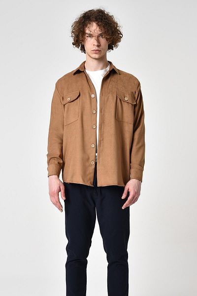 ALEXANDERGARDI Suede Casual πουκάμισο (E22-61101)
