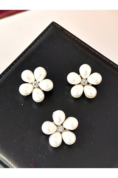 ODDA TASARIM ATÖLYESİ Σετ κουμπιών με μεγάλες ασημένιες πέρλες