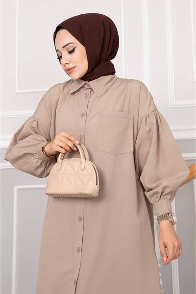 Sum PLEATED TUNIC WITH ARMS