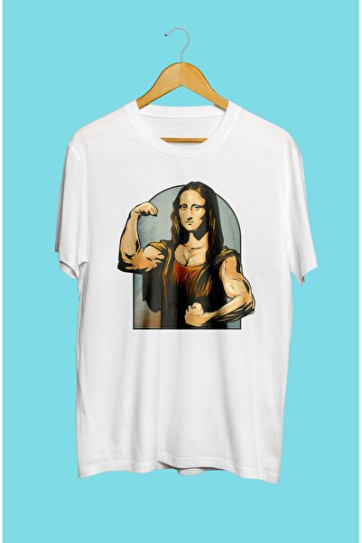 CONSTRAİN Tricou imprimat unisex Mona Lisa Gym Sports Fitness Design