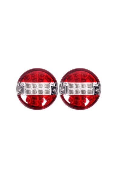 Genel Markalar Hamburger Led Stop Lambası 2 Adet 12/24 Volt Stop Lambası Takımı