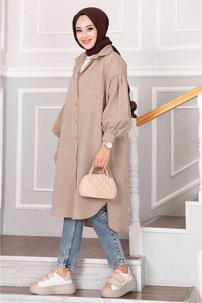 Sum PLEATED TUNIC WITH ARMS