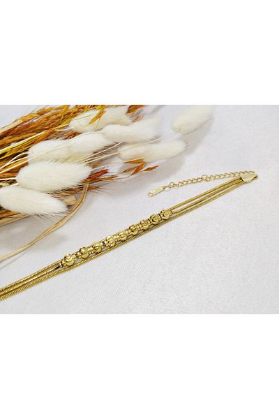 Janset Steel Dorika Combination Bracelet