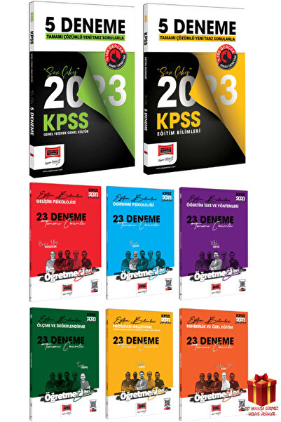 Yargı Yayınları KPSS Eğitim Bilimleri Deneme Seti+Eğitim Denemeler+GYGK Denem...