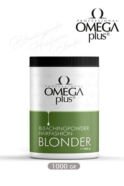Omega Plus Mavi Toz Açıcı Ultra Beyazlatıcı 1000gr - 7 Ton Kadar Etkili - Profesyonel Kuaför Toz Oryal
