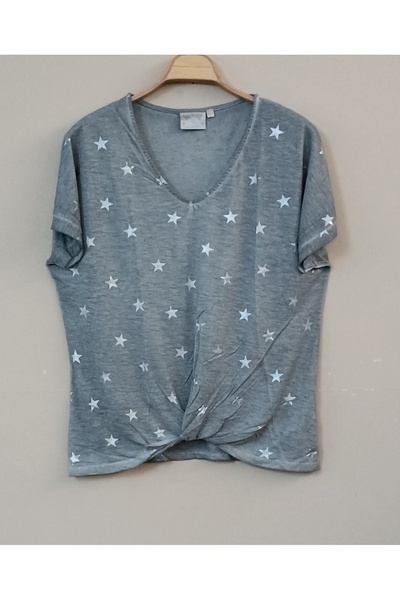 MAXLEVEL MODA Foil Printed Bluz