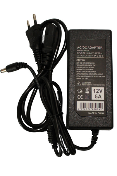 Hazar Led 12 Volt 5 Amper Plastik Kasa Masa Tipi Adaptör 12V 5A Laptop Tipi A...