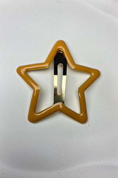 Jaida Moda Cataramă cu știfturi cu stea de muștar pentru femei