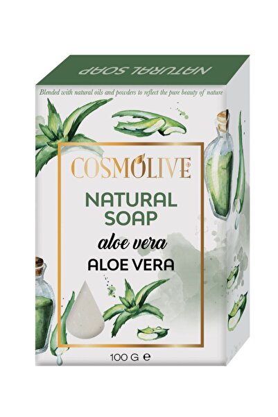 Cosmolive Doğal Sabun | Aloe Vera | Yüz Saç Cilt Bakımı | Kokulu | 100 gr