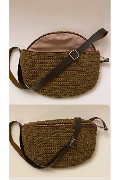 B Made Hasır Bel Çantası