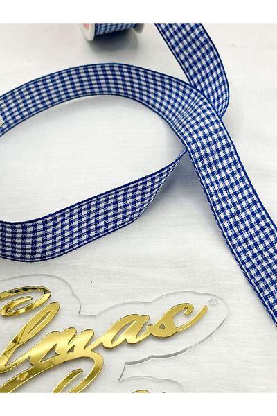 E Elmas Καρό κορδέλα 2,5 cm 5 μέτρα