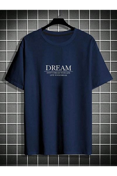 AFROGİYİM Μπλουζάκι Unisex Dream Man Sculpture Μπροστινό Πίσω Τυπωμένο Oversize T-shirt