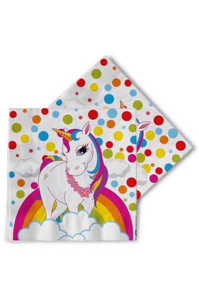 Kikajoy Χαρτοπετσέτα για πάρτι με θέμα το Unicorn
