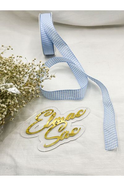 E Elmas Καρό κορδέλα 2,5 cm 5 μέτρα