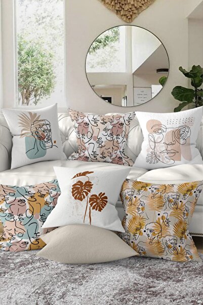 Nish & Royal Set de huse de pernă cu design special imprimat digital, din 7 p...