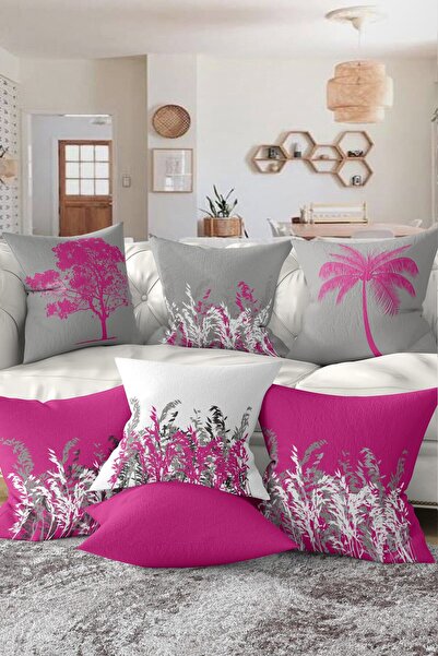 Nish & Royal Set de huse de pernă cu două fețe, design special, din 7 piese