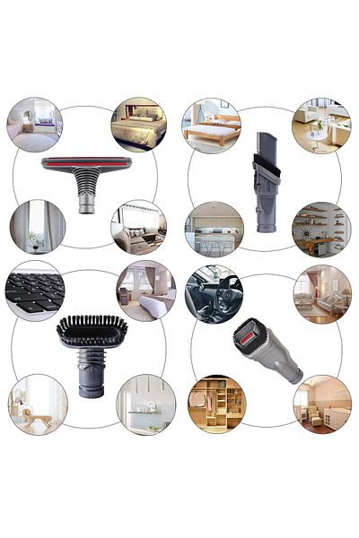 Popüler Dyson V15-V7 Upright Vacuum Cleaner Brush Accessory Set