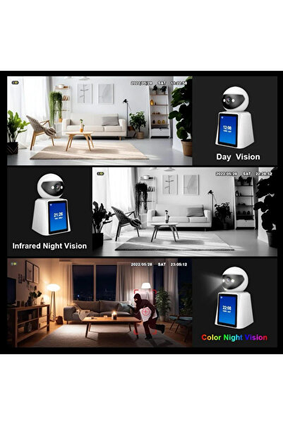 CROW'S TECH Ct-1080p Full Hd Gece Görüşlü Bebek Izleme Kamerası Wi-fi Mobil Uygulamalı Bebek Kamerası Ct-43m